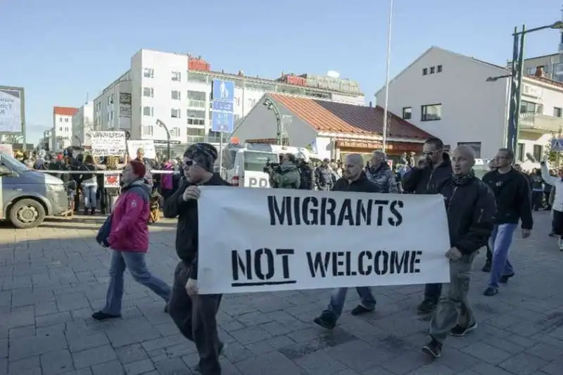 proteste anti migranti in finlandia     