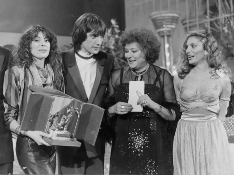 sanremo 1981   alice   claudio cecchetto   nilla pizzi   eleonova vallone