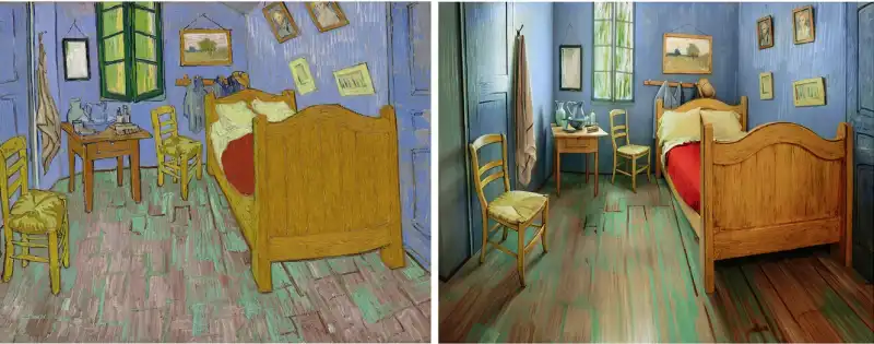 stanza vera e dipinto di van gogh a confronto