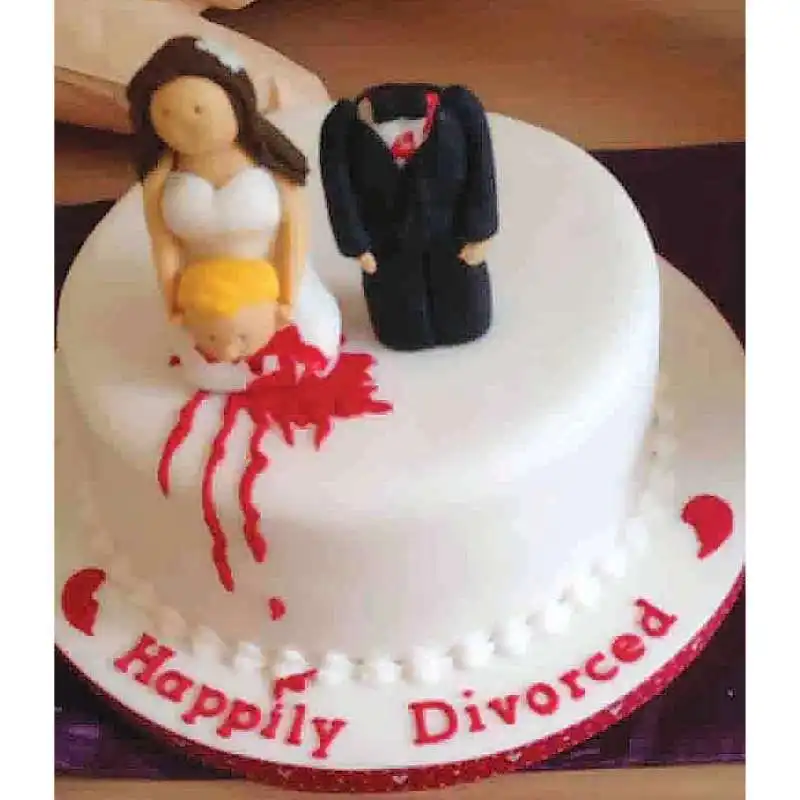 torta per il party di divorzio