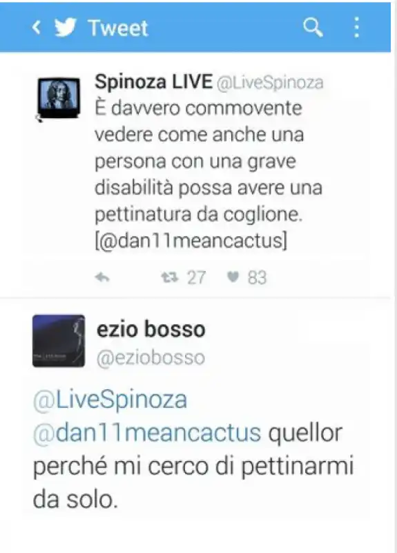 Tweet Spinoza ezio bosso