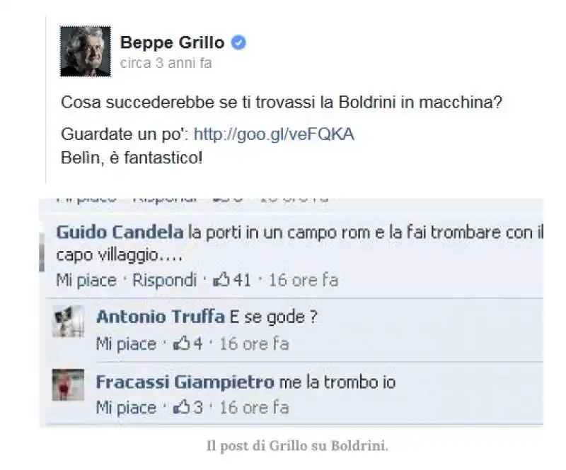 beppe grillo sulla boldrini