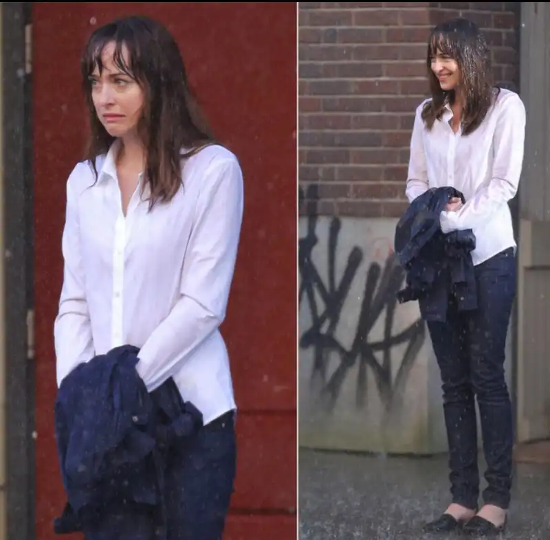 dakota sul set