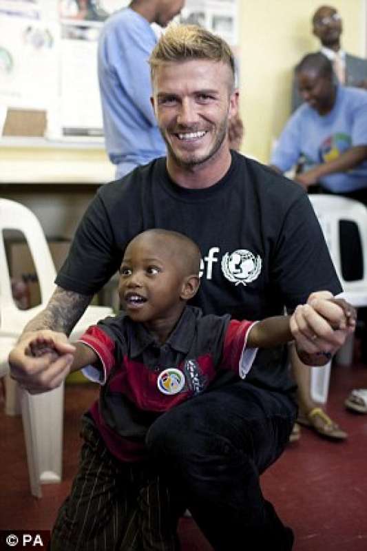 David Beckham Ambasciatore Unicef Dago Fotogallery