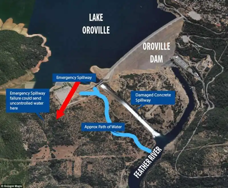 diga  di  oroville  