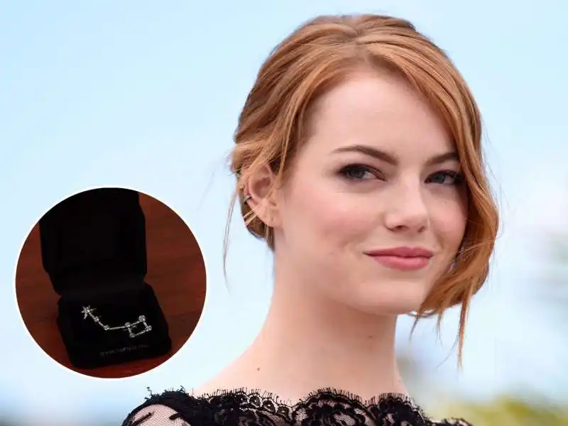 emma stone e parure da oscar