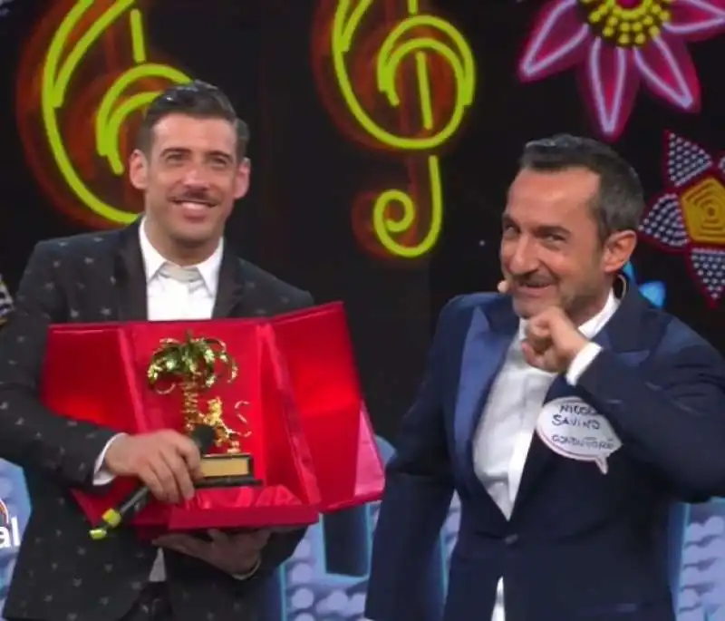 FRANCESCO GABBANI NICOLA SAVINO DOPOFESTIVAL