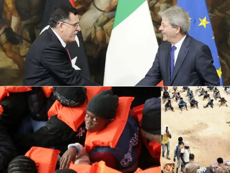 GENTILONI SERRAJ MIGRANTI