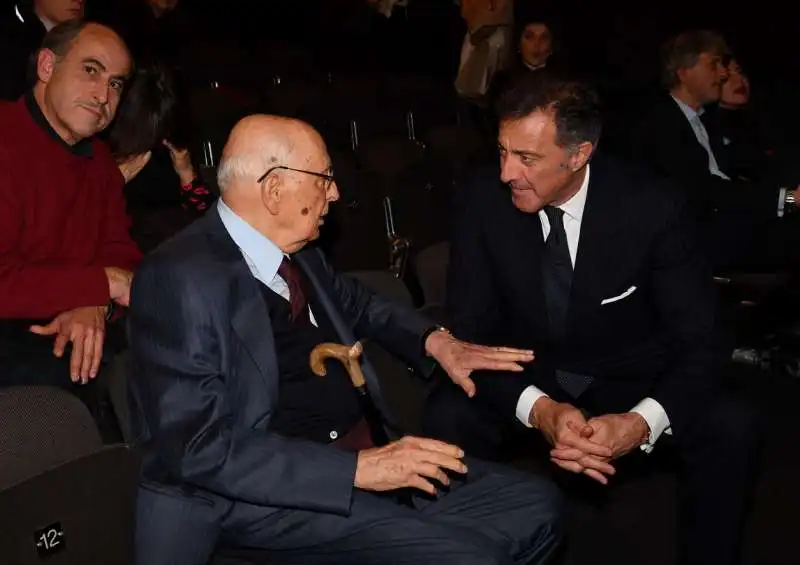 giorgio napolitano e luca barbareschi