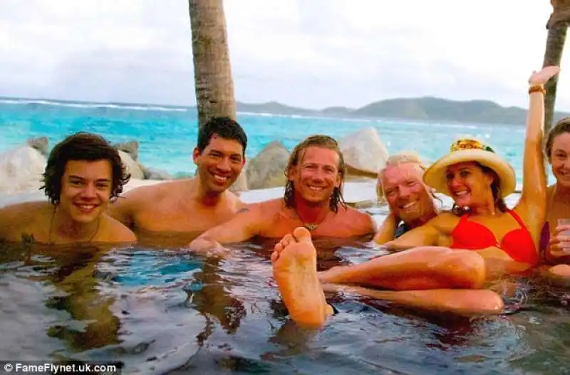 harry styles a necker island