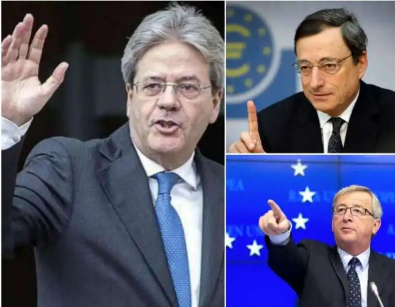 juncker gentiloni draghi 