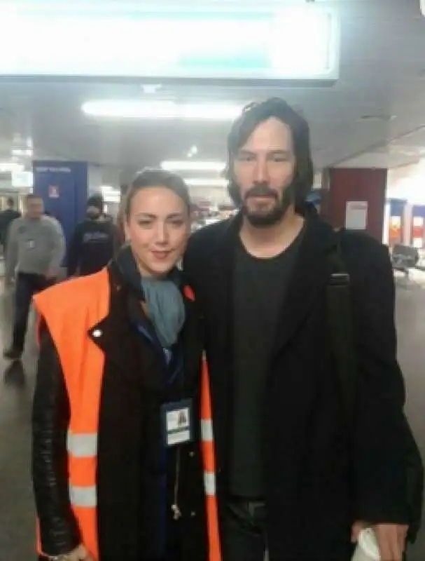 KEANU REEVES AL GEMELLI DI ROMA