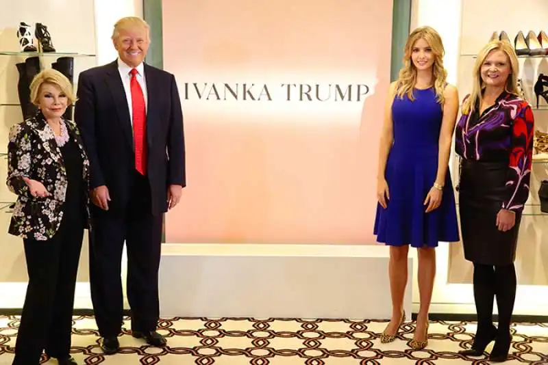 la mitica buonanima di joan rivers donald trump con ivanka all inaugurazione del negozio