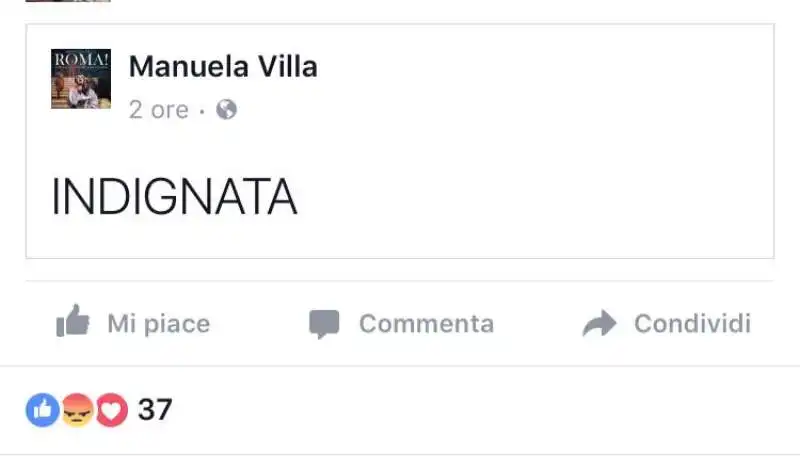 MANUELA VILLA SU FACEBOOK  