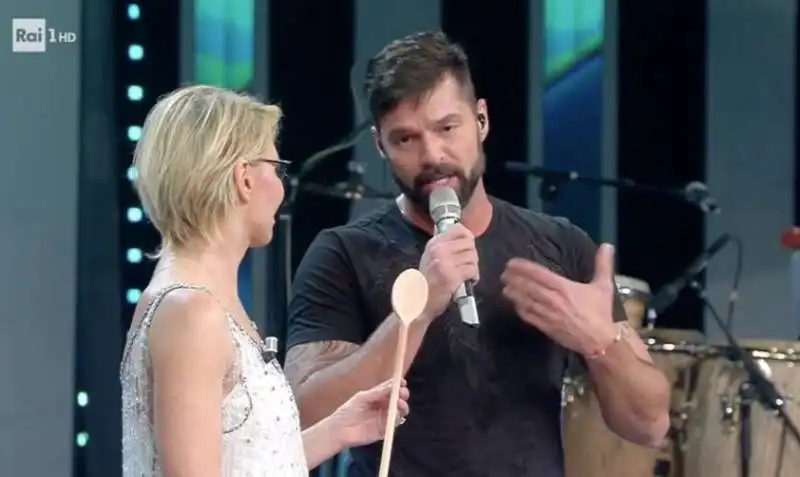 maria de filippi e ricky martin