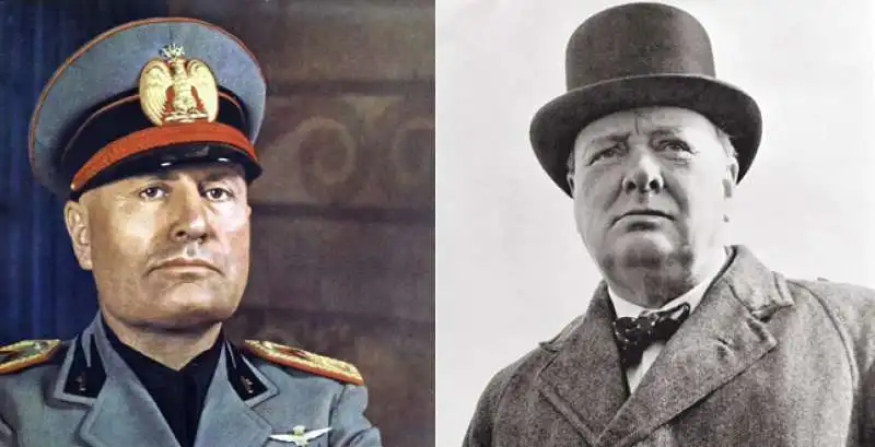 MUSSOLINI CHURCHILL