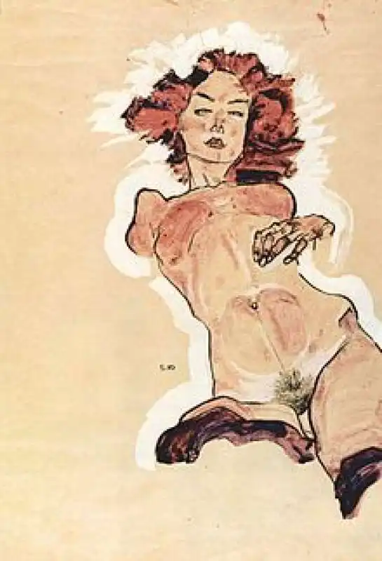 nudo femminile di schiele