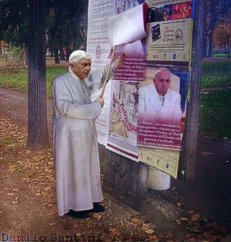 RATZINGER E I MANIFESTI ANTI BERGOGLIO