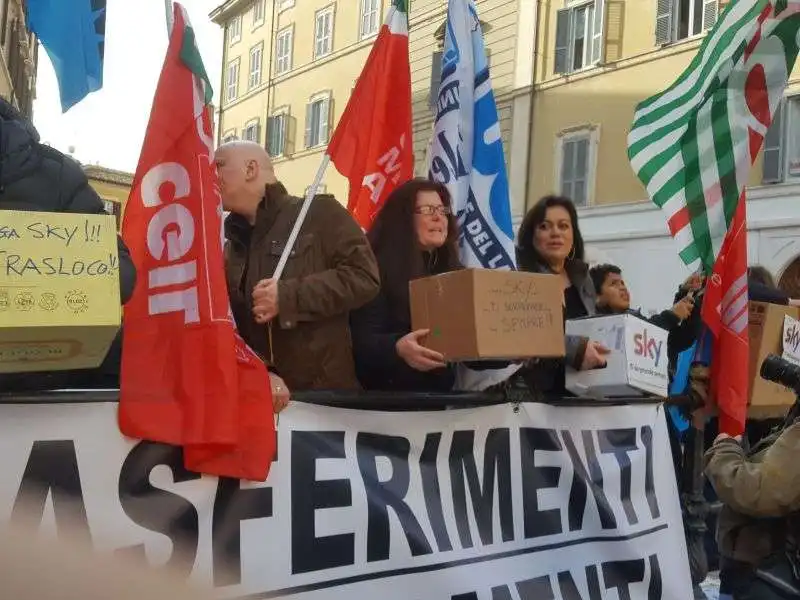 sky proteste montecitorio