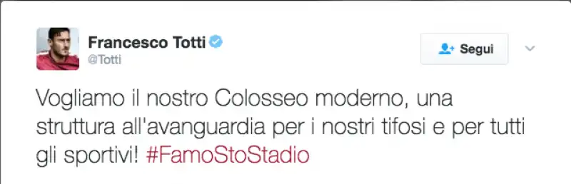 Totti #famostostadio