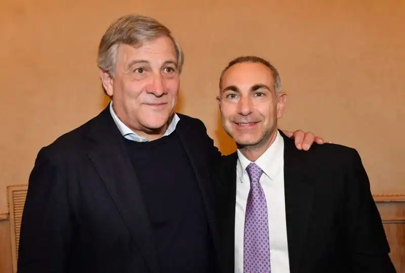 antonio tajani con giampaolo meneghini