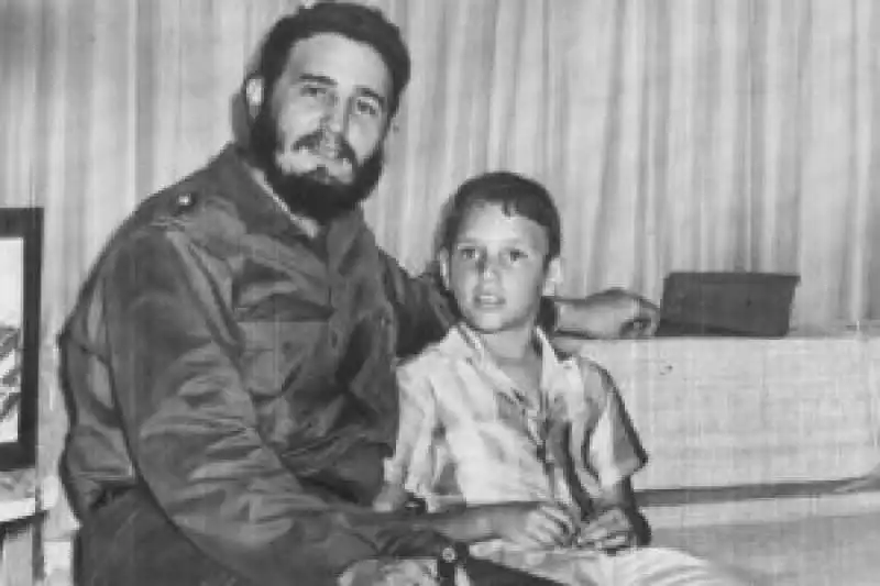 FIDEL CASTRO E IL FIGLIO FIDELITO