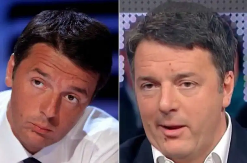 INVECCHIAMENTO DI RENZI - CAPELLI NERI E POI GRIGI