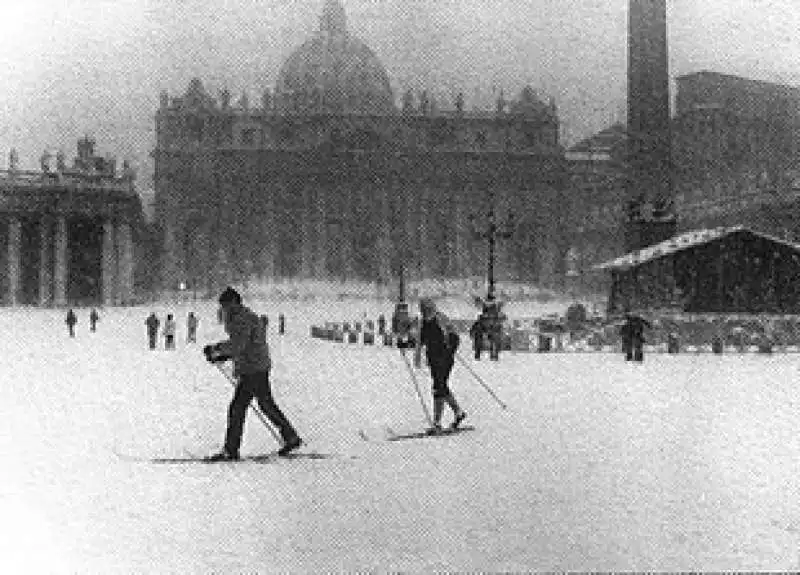 NEVICATA 1956 ROMA