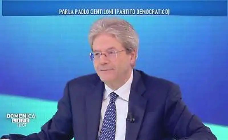 PAOLO GENTILONI DA BARBARA D URSO