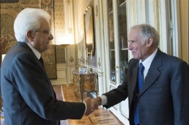 Riccardo Virgilio con Mattarella