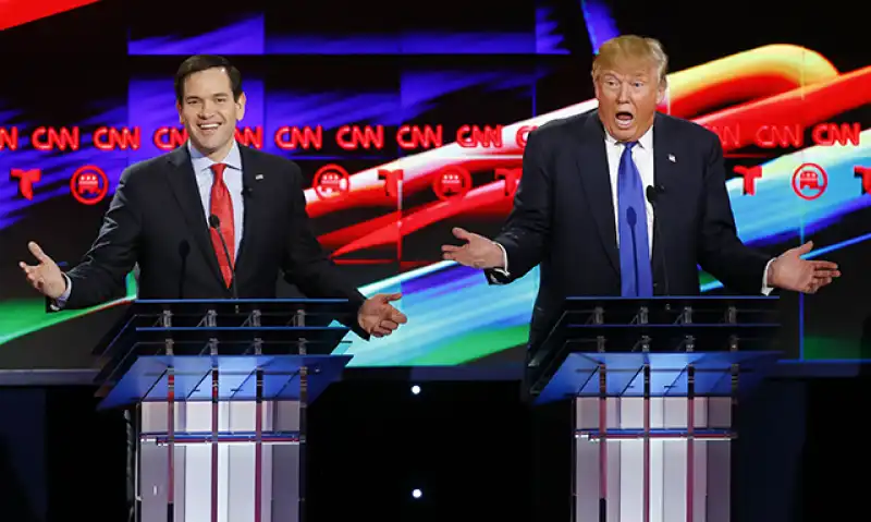 trump rubio confronto tv