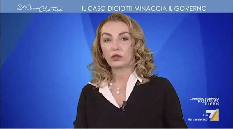 ALESSANDRA GHISLERI A L'ARIA CHE TIRA LA7