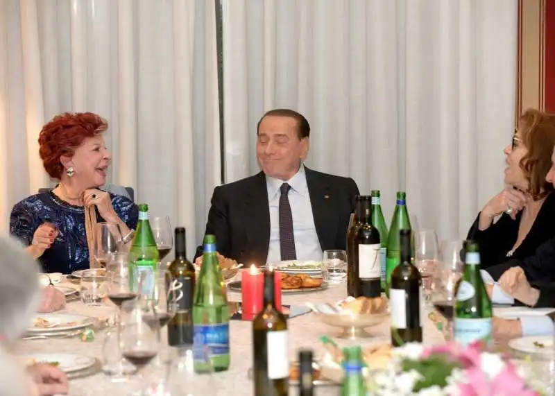 anna maria quattrini, silvio berlusconi e valeria fabrizi   ph brel genovese