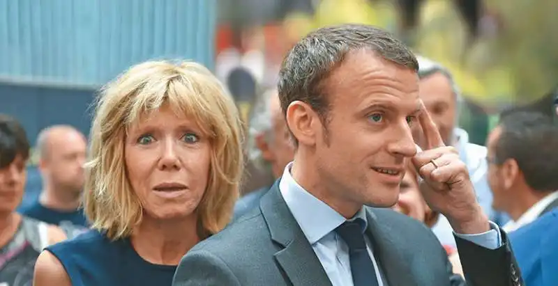 brigitte macron ed emmanuel 