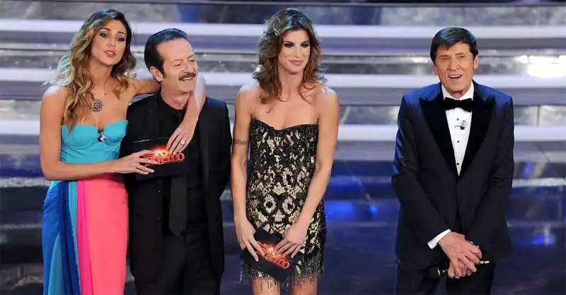 elisabetta canalis belen rocco papaleo gianni morandi