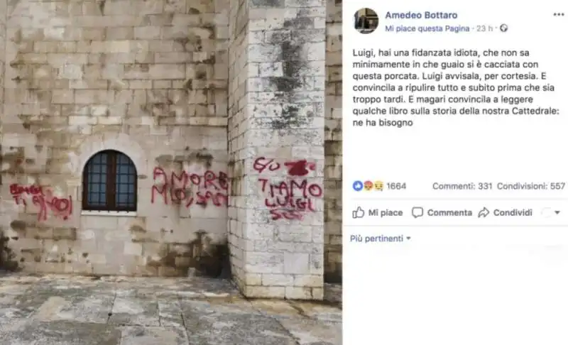 il commento del sindaco di trani amedeo bottaro