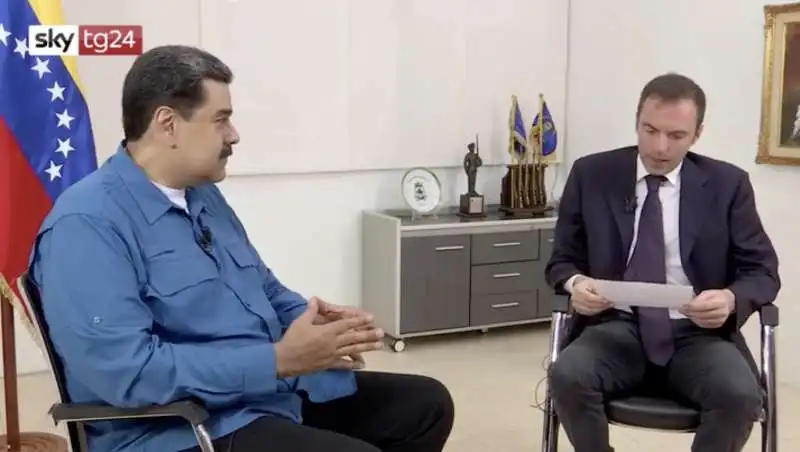 intervista esclusiva di skytg24 a nicolas maduro 1