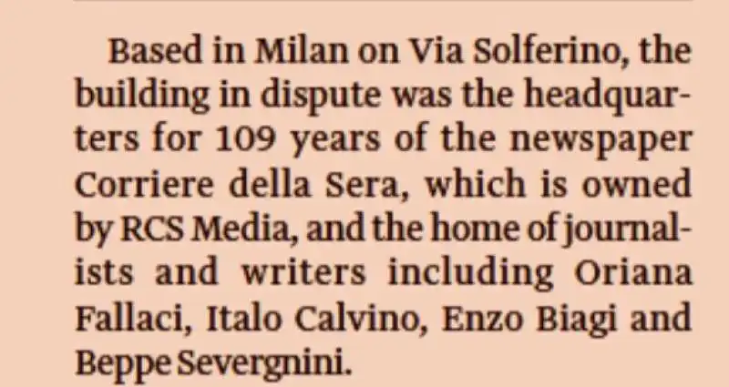 LE MIGLIORI PENNE DEL CORRIERE SECONDO IL FINANCIAL TIMES - FALLACI, CALVINO, BIAGI E....SEVERGNINI