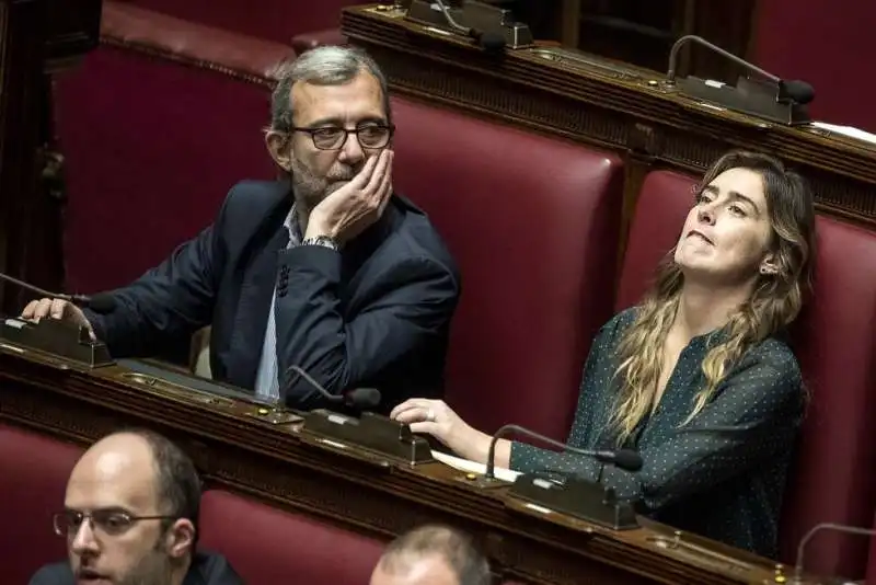 maria elena boschi con roberto giachetti 1