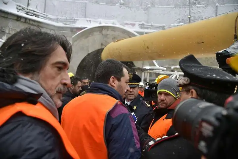 salvini visita il cantiere tav di chiomonte 1