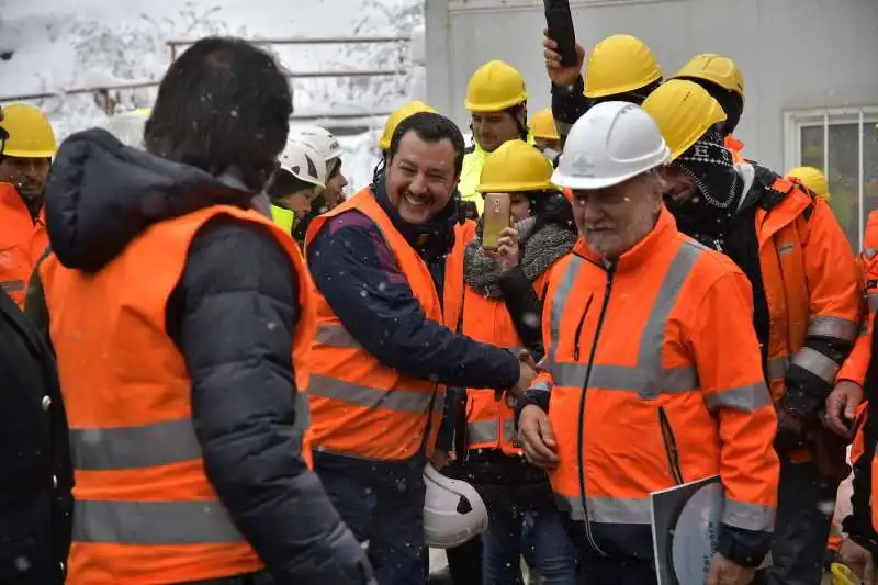 salvini visita il cantiere tav di chiomonte 3