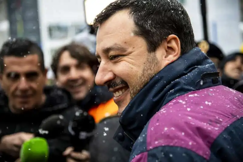 salvini visita il cantiere tav di chiomonte 37