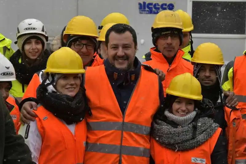 salvini visita il cantiere tav di chiomonte 4