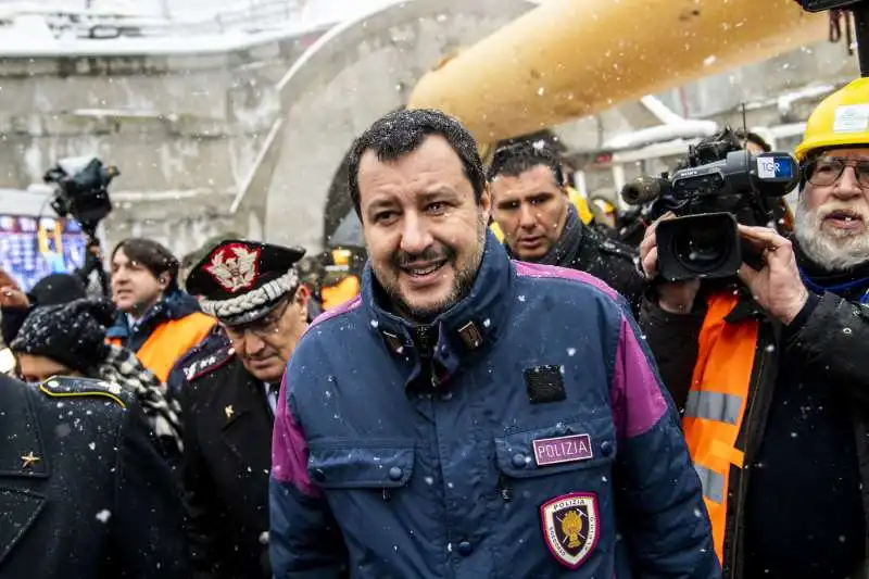 salvini visita il cantiere tav di chiomonte 41