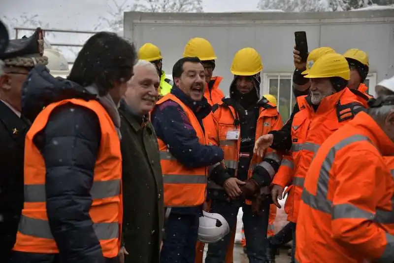 salvini visita il cantiere tav di chiomonte 5