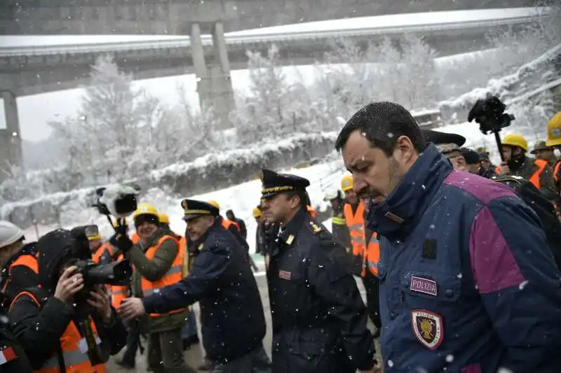 salvini visita il cantiere tav di chiomonte 9