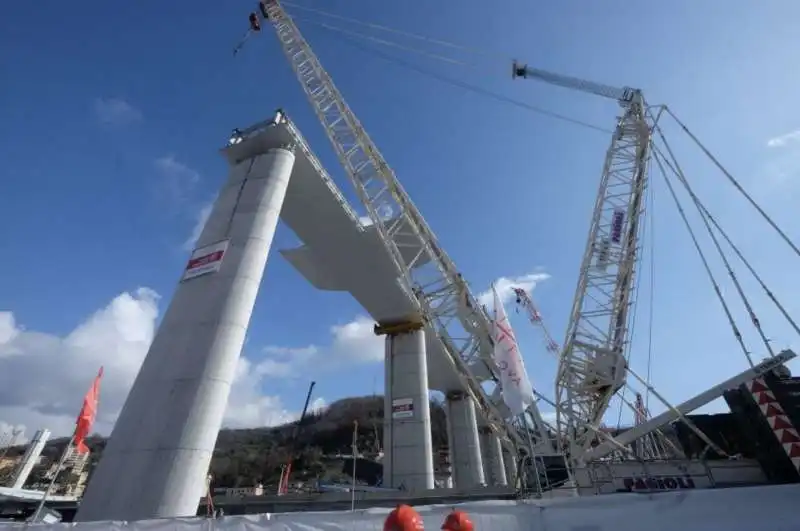 completata l'ultima pila del nuovo ponte di genova 16