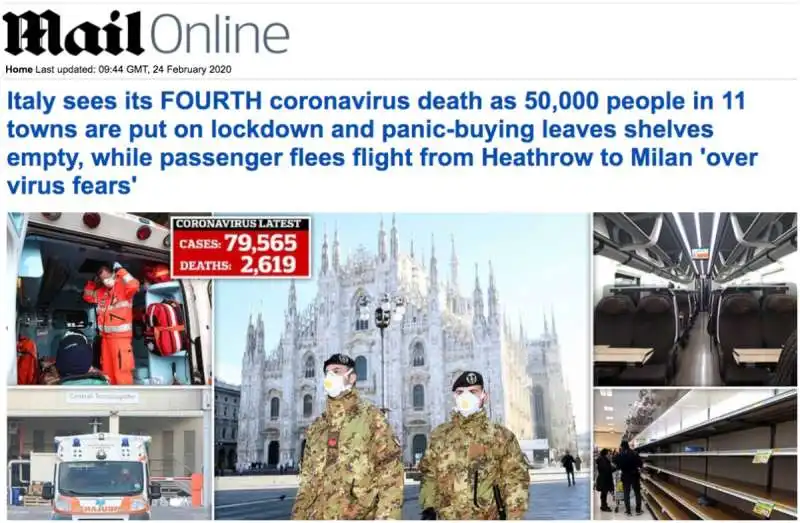 CORONAVIRUS DAILY MAIL