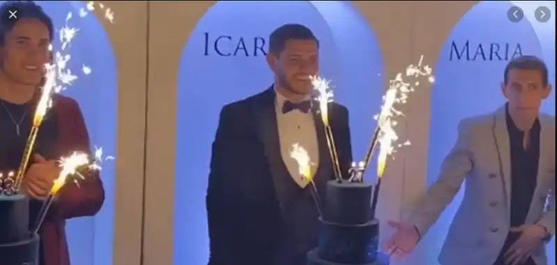 FESTA PSG cavani icardi di maria