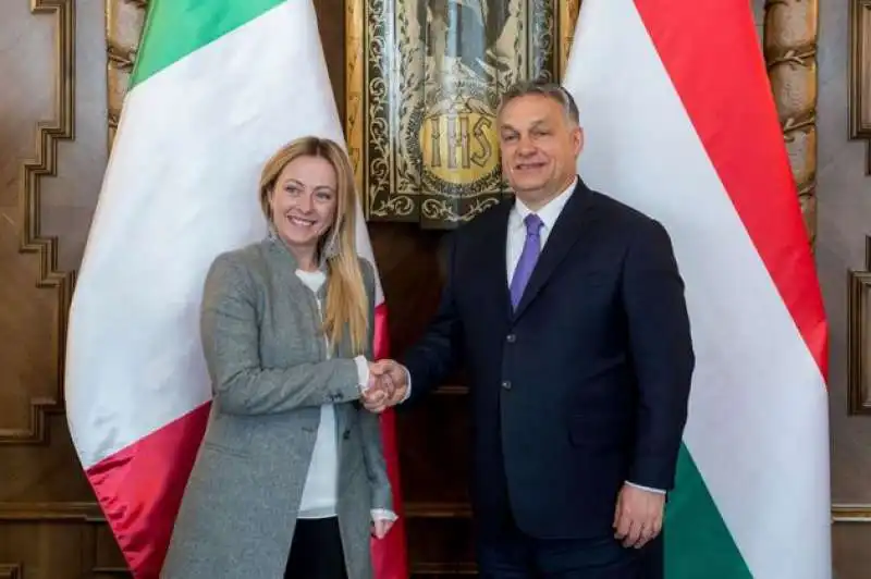 GIORGIA MELONI VIKTOR ORBAN